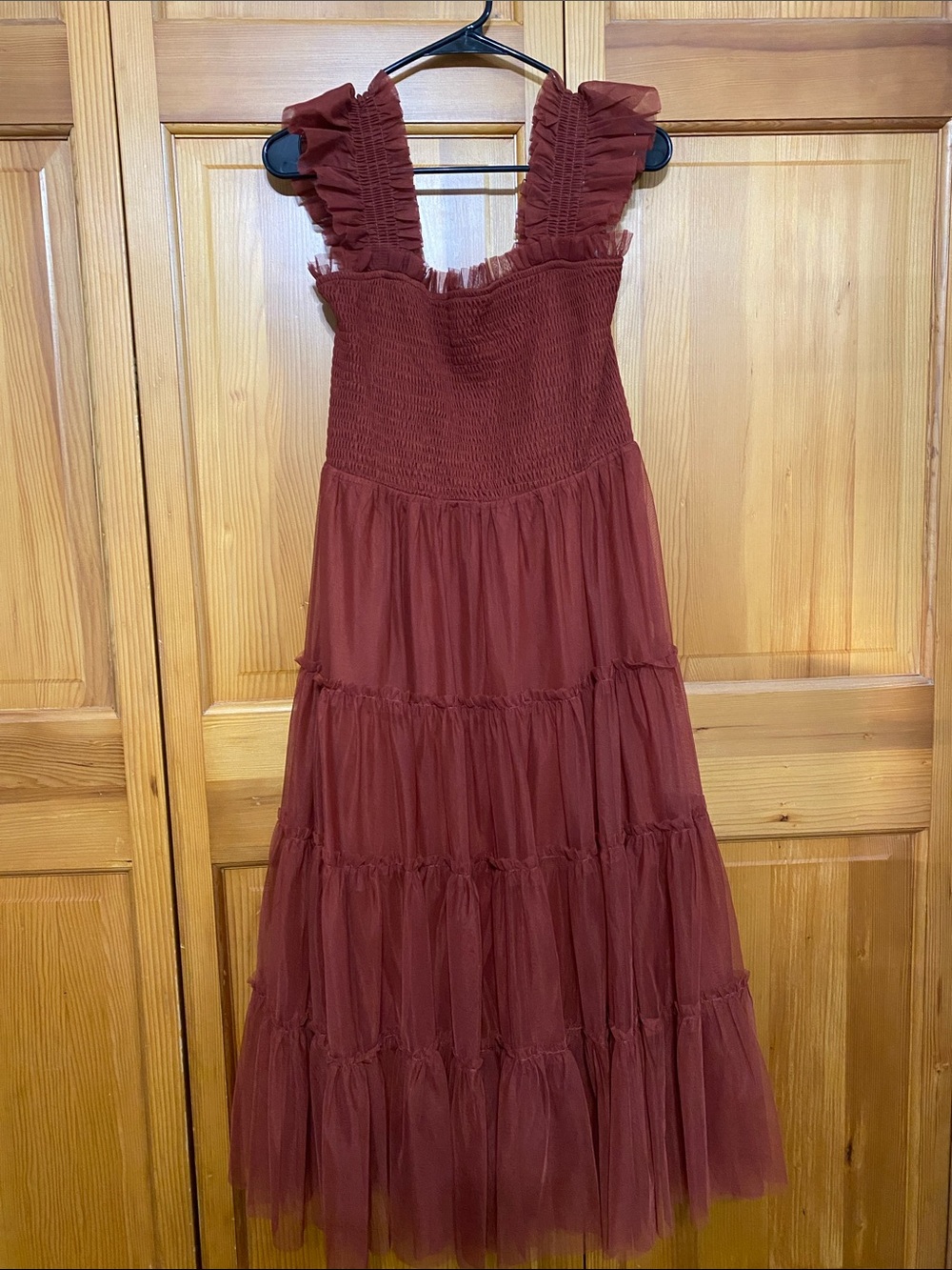 Baltic Born Emma Smocked Tulle Maxi Dress